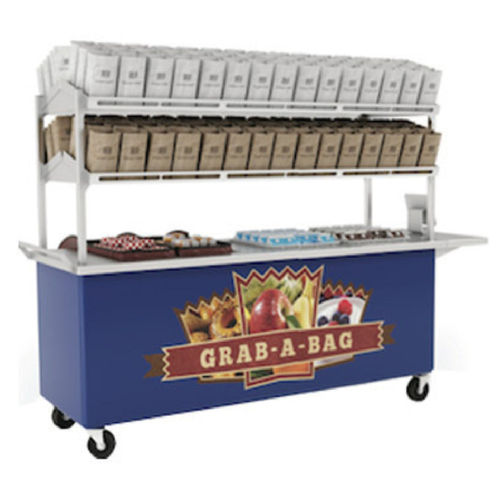 Low Temp Industries GAB-84 Grab-a-Bag Cart 84-3/8"W X 30"D X 60"H 14 Gauge Stainless Steel Top