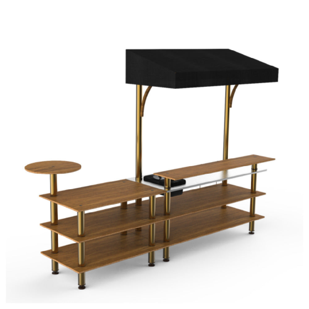 Steelite MGCMLC07BBBF - Mixology Bar Station, 125.0" X 41.0" X 95.5", Modular