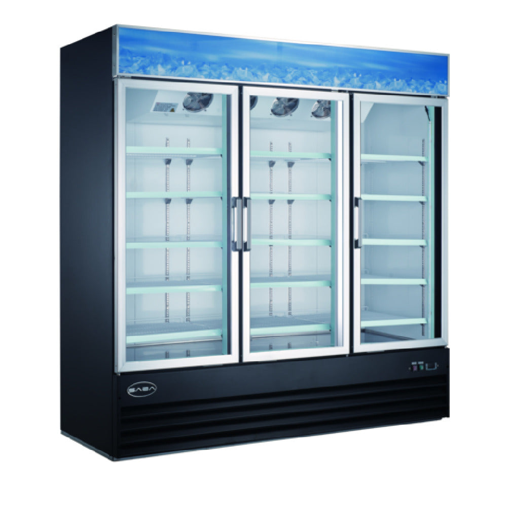 SABA SM-72R Refrigerator Merchandiser Reach-in Three-section