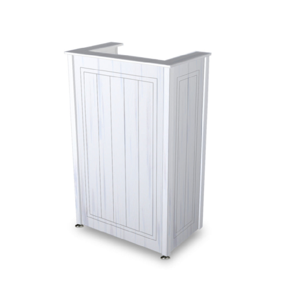 Forbes Industries 3770 - Beacon Outdoor Host Station, 30”W X 18"D X 48”H, Woodgrain HDPE