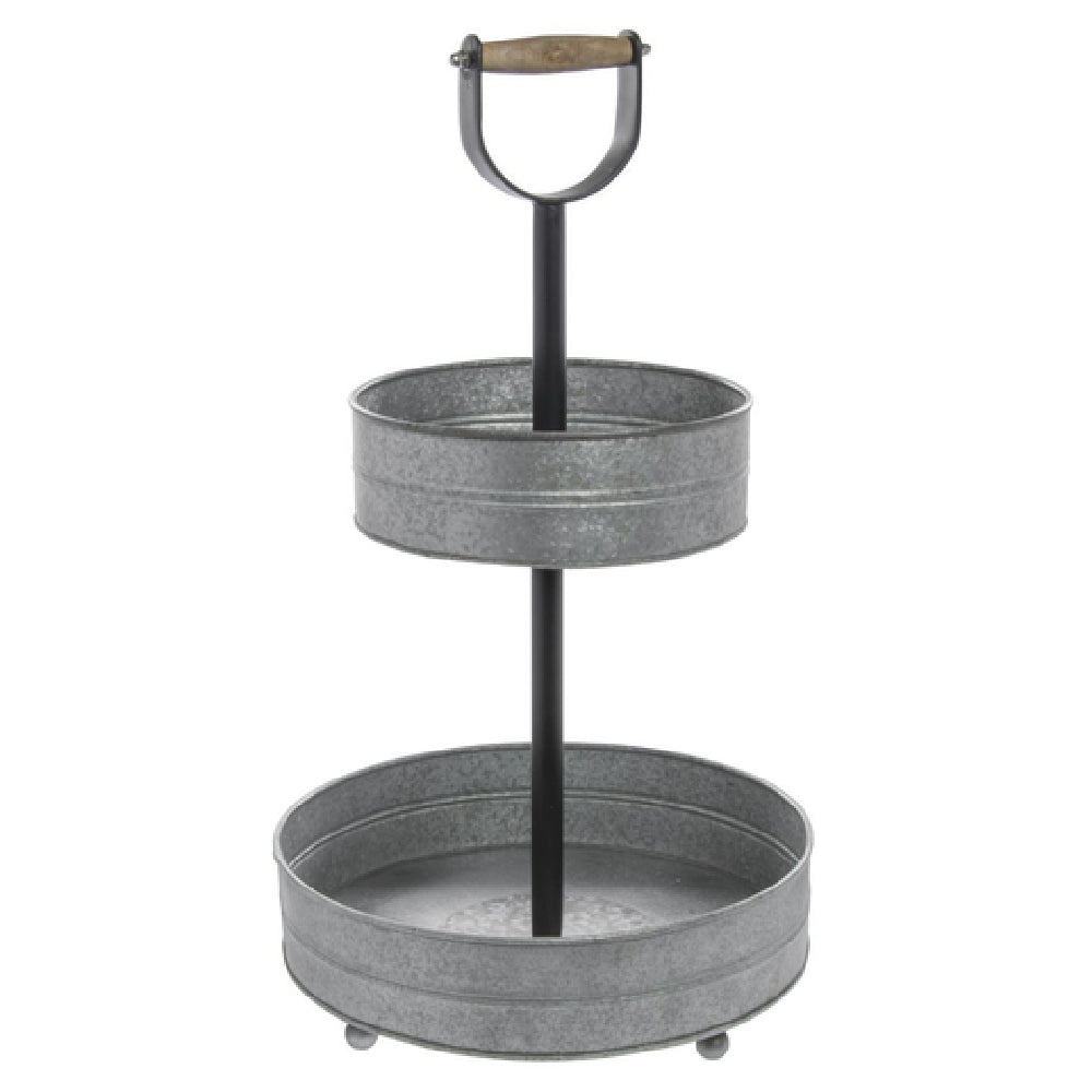 Hubert 15990 - Display Stand, 2-tier, 14" Dia. X 25"H