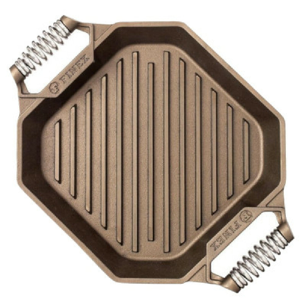 AllPoints 69278 12" Cast Iron Grill Pan Finex Double Handle