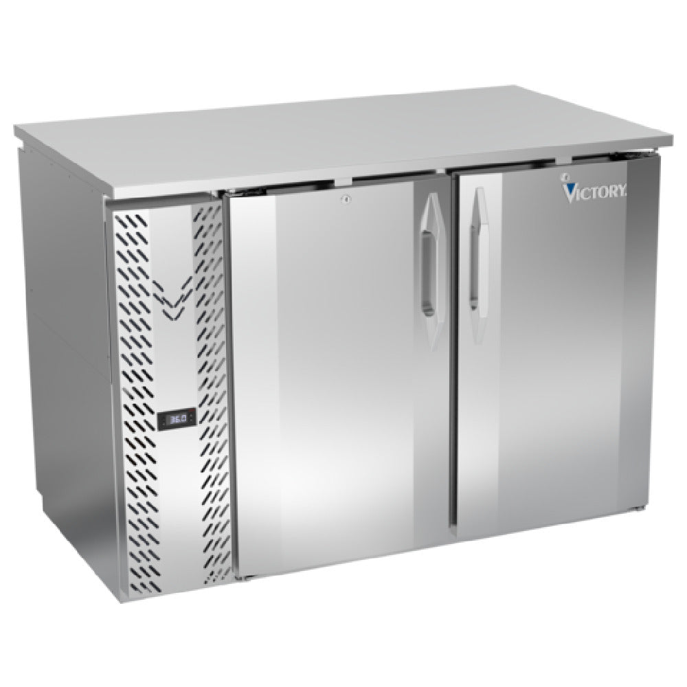 Victory VBBN48HC-PT-S - Pass-Thru Back Bar Refrigerator, Two-section, 48"W X 29-9/16"D X 34"H