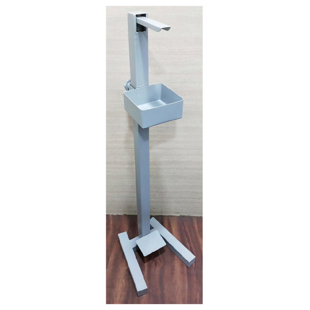 Hubert 24875 - Sanitizer Bottle Stand, 10"L X 10"W X 36"H, Hands-free/foot Petal Operated