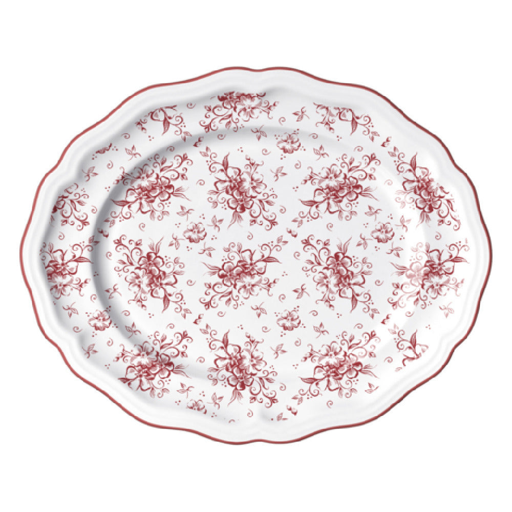 Steelite 62545FP817 Oval Platter 13.0" X 10.5" X 1.0" Adelina
