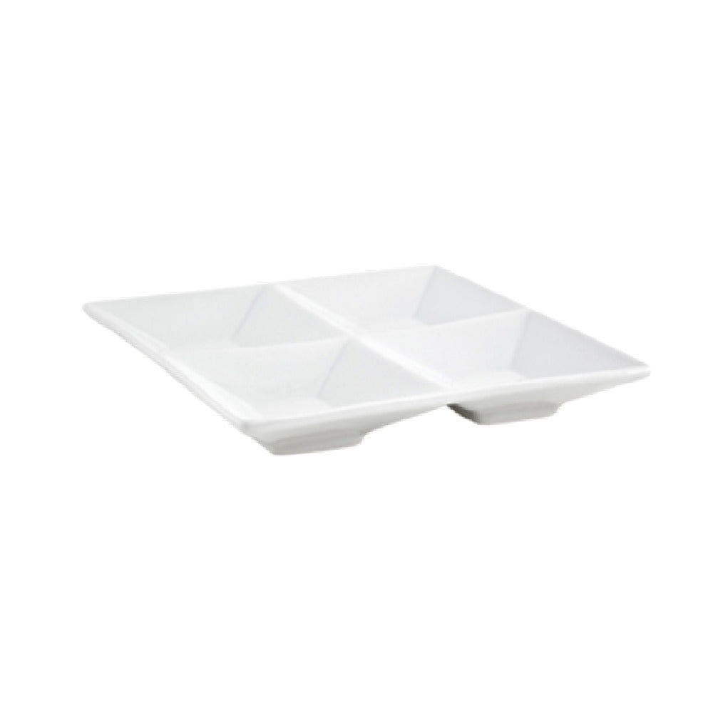 FOH DSD033WHP22 Kyoto™ Divided Dish 4 Compartment 1 Oz. Per Bowl