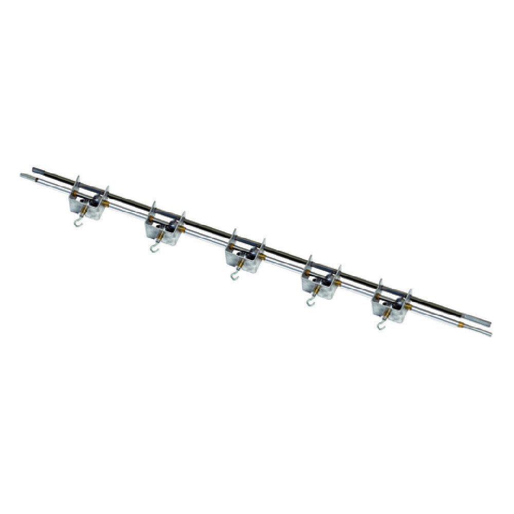 Rotisol FI1600-C Complete Vertical Spit System Bar For FlamBoyant 1600's Including (2) Brackets Necessary To Install The System