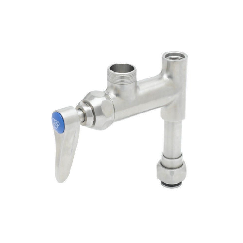T&S Brass S-0155-LNEZ EverSteel Add-On Faucet Stainless Steel (less Nozzle) 3/8” NPT Female Outlet