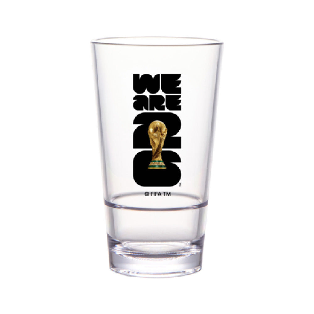 GET Enterprises S-17-FIFA26-LOGOCOLOR FIFA Stackable Pint Glass 16 Oz (16.45 Oz Rim-full)