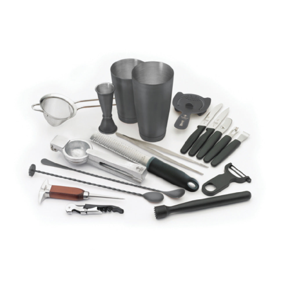 Mercer M37102MBK - Barfly® Deluxe Set, 18-piece, Includes: (1) Cocktail Shaker Set