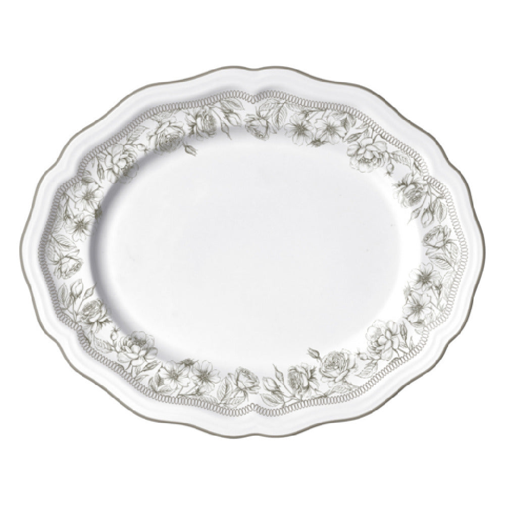 Steelite 62526FP817 Oval Platter 13.0" X 10.5" X 1.0" Adelina