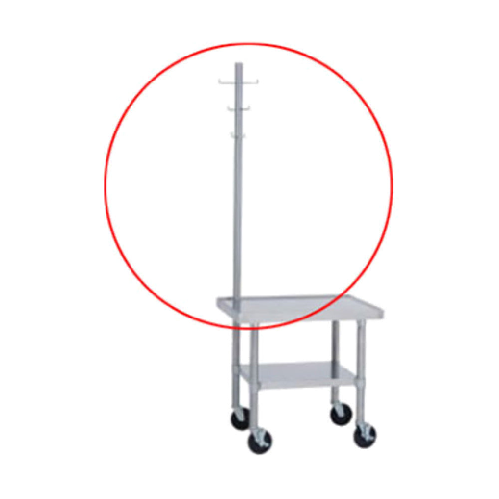 Duke 595 Utensil Rack 50" High Constructed Of 1-5/8" Stainless Steel Tubing