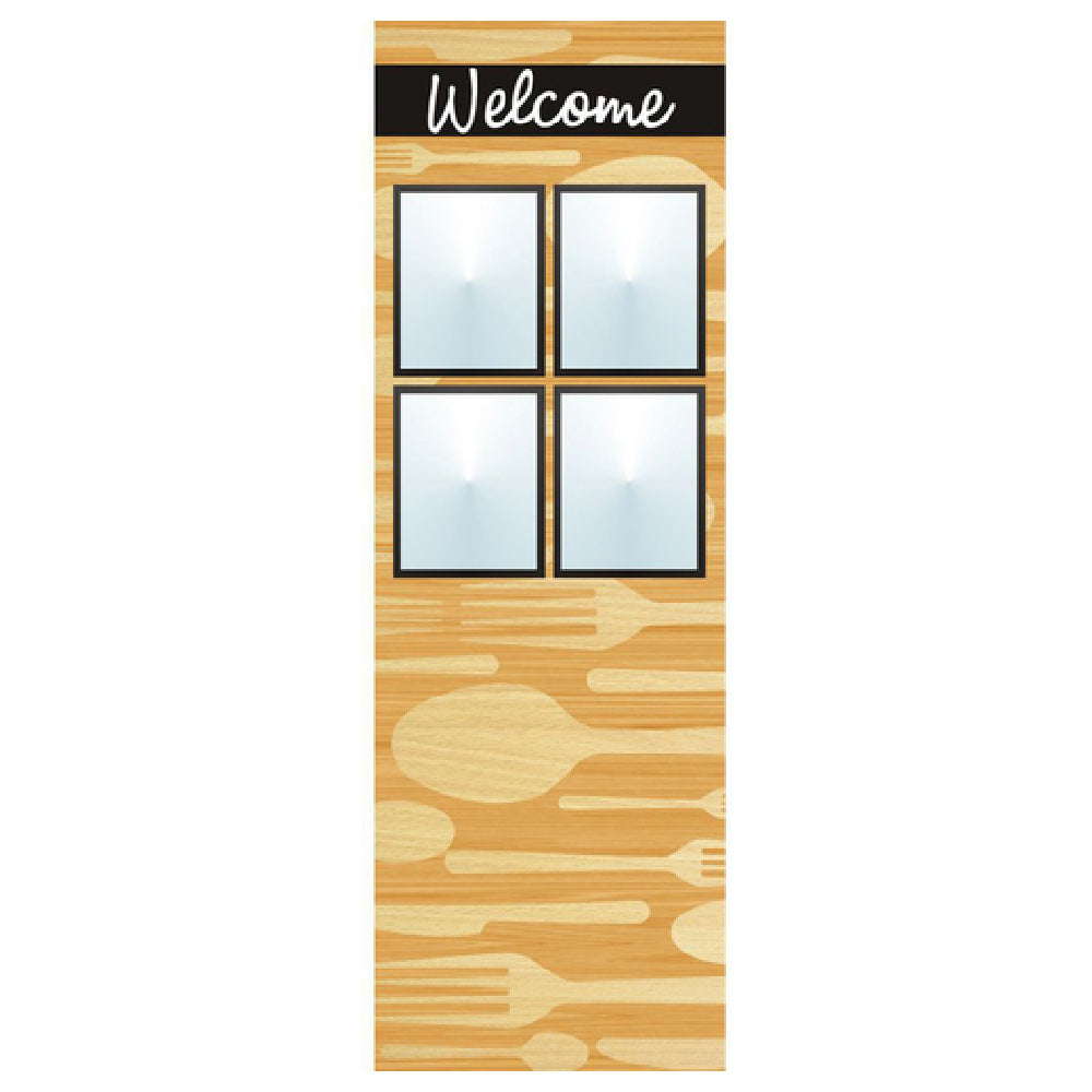 Hubert 43245 - Menu Board, 8-pocket, Floor Stand