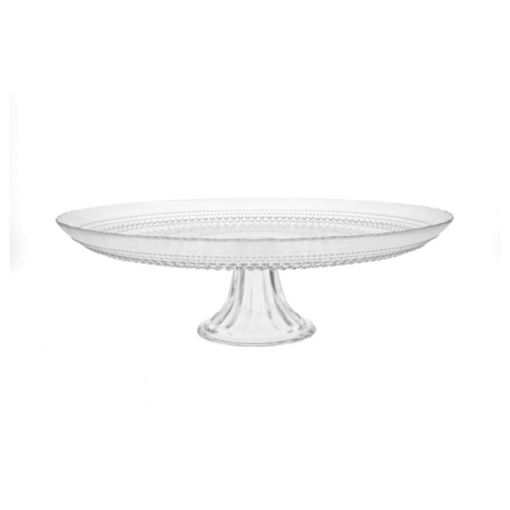 Zwiesel Fortessa JUPCL.CAKE.13 - Jupiter Cake Stand, 13"x13"x4.3" (33x 33x11cm), Clear