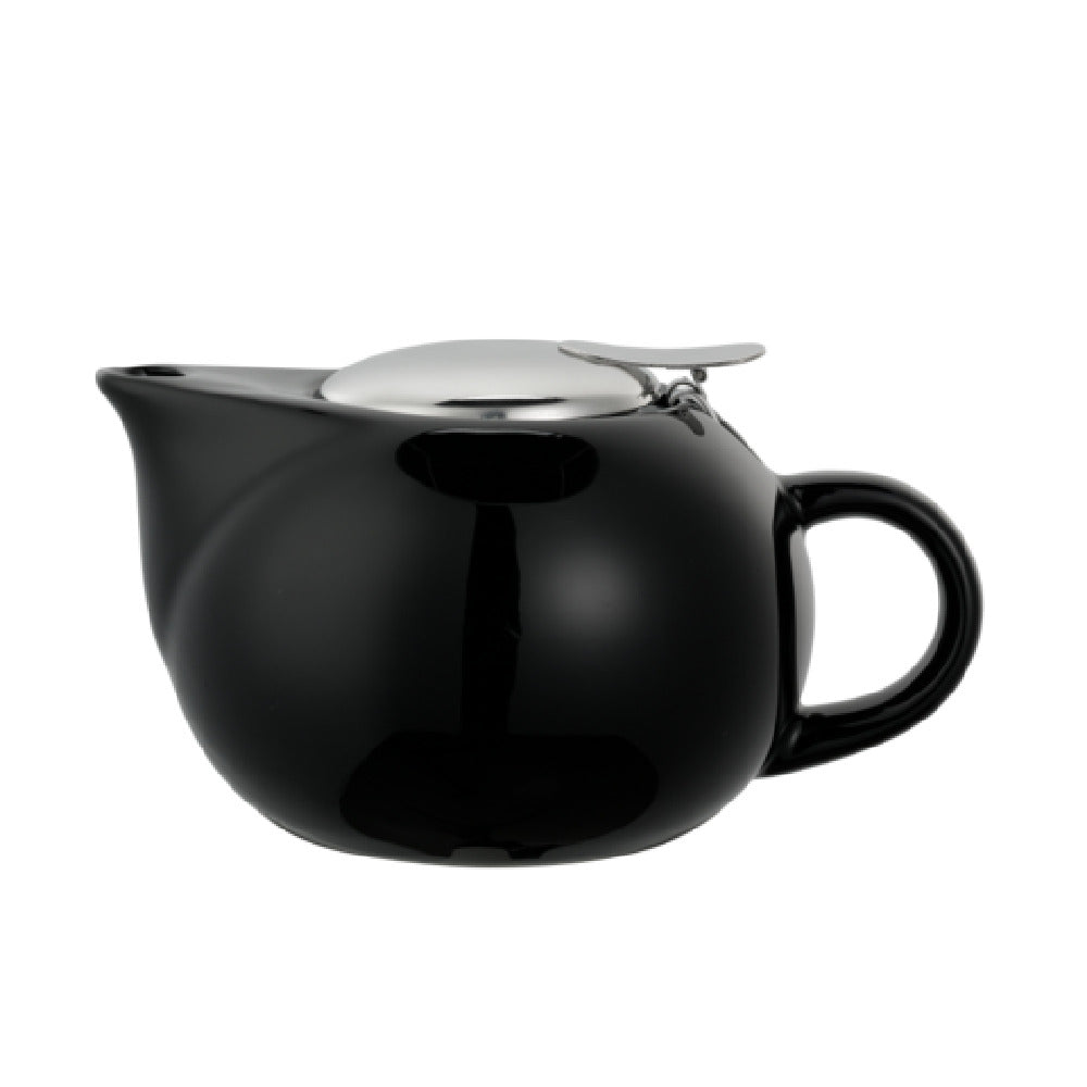 Service Ideas TPC16BL Service Ideas Ceramic Teapot Round 16 Ounce