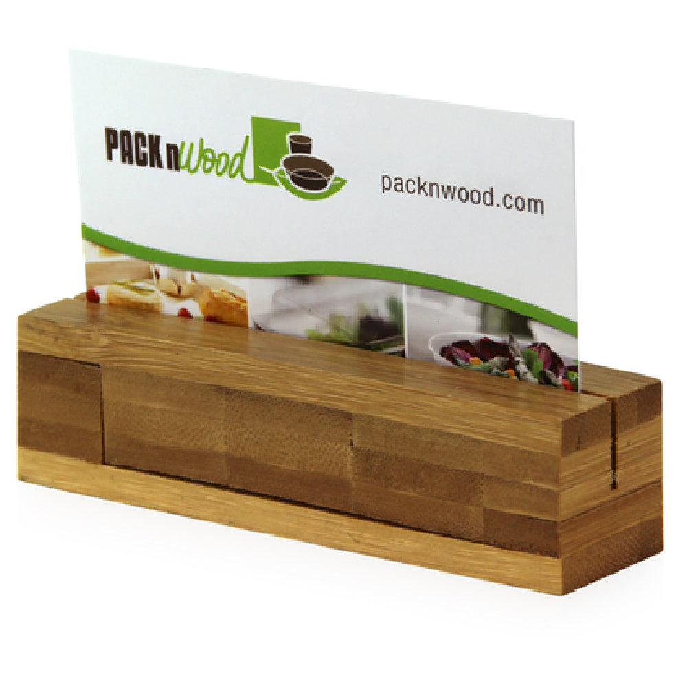 PacknWood 210BSIGN33 - Card Holder, 4" X 1" X 1", Rectangular