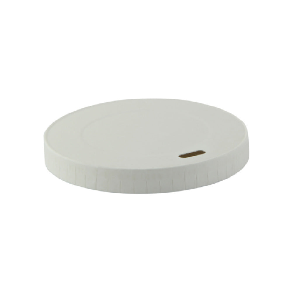 PacknWood 210LPAW80 - Paper Coffee Lid For 8oz., 3.15"D, Compostable