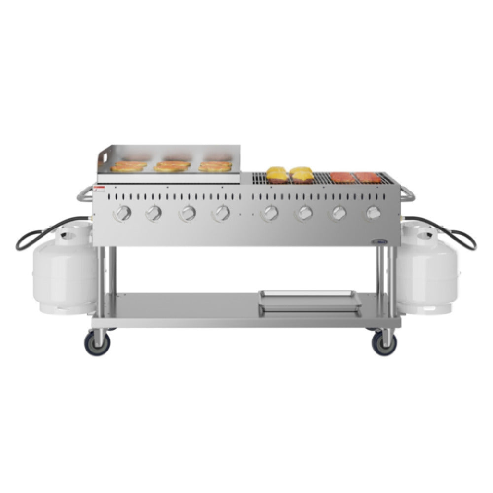Koolmore CGKIT6-G30 Commercial Outdoor Grill 60-4/5"W X 23-1/5"D X 40-4/5"H (8) Burner