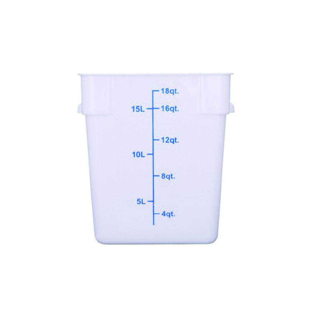 Hubert 62321 - CenPro® Food Storage Container, 10-7/8"W X 10-7/8"D X 12-1/2"H, Square