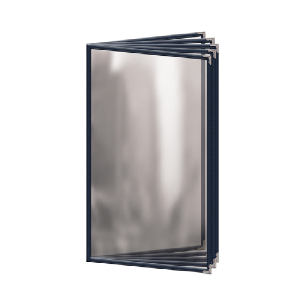 Risch TE-10V 8.5X14 Deluxe Clear Sewn Menu Cover 8-1/2" X 14" Booklet