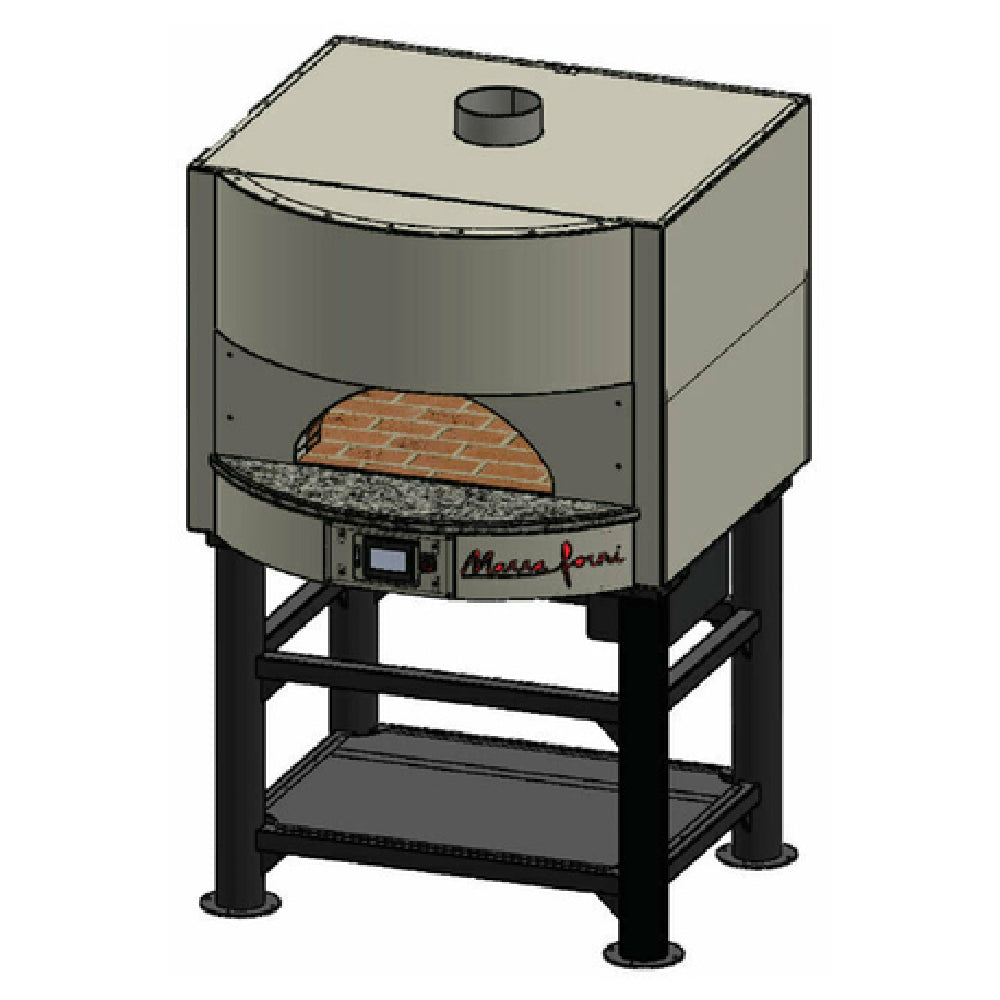 Marra Forni MS35-26G Square Gas Fired Oven 35" X 26" Brick Deck 26" X 9-1/2" Opening With 12" Landing