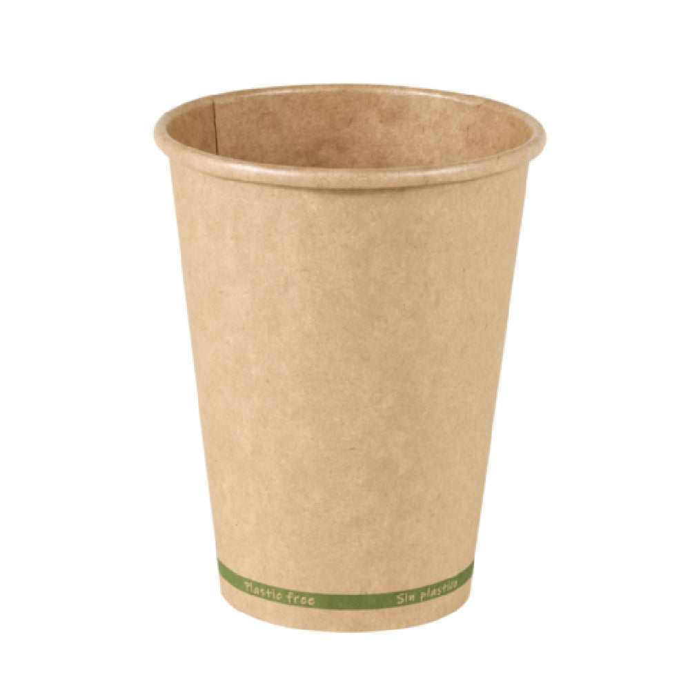 PacknWood 210GCWBZEN12 - ZEN Kraft Paper Cup Without Plastic, 12oz, 3.5" D X 4.3" H