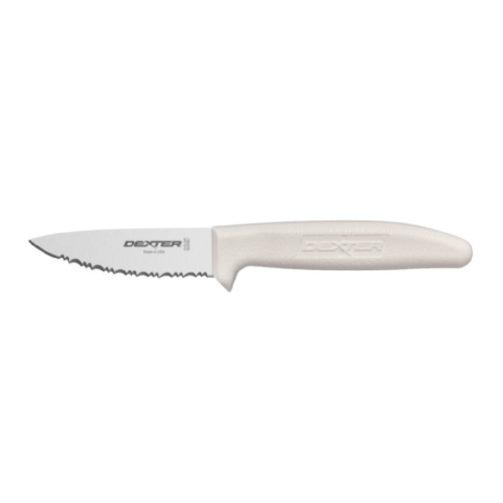 Dexter S151SC-GWE-PCP - Sani-Safe® (15343) Net/Utility Knife, 3-1/2", Scalloped Blade