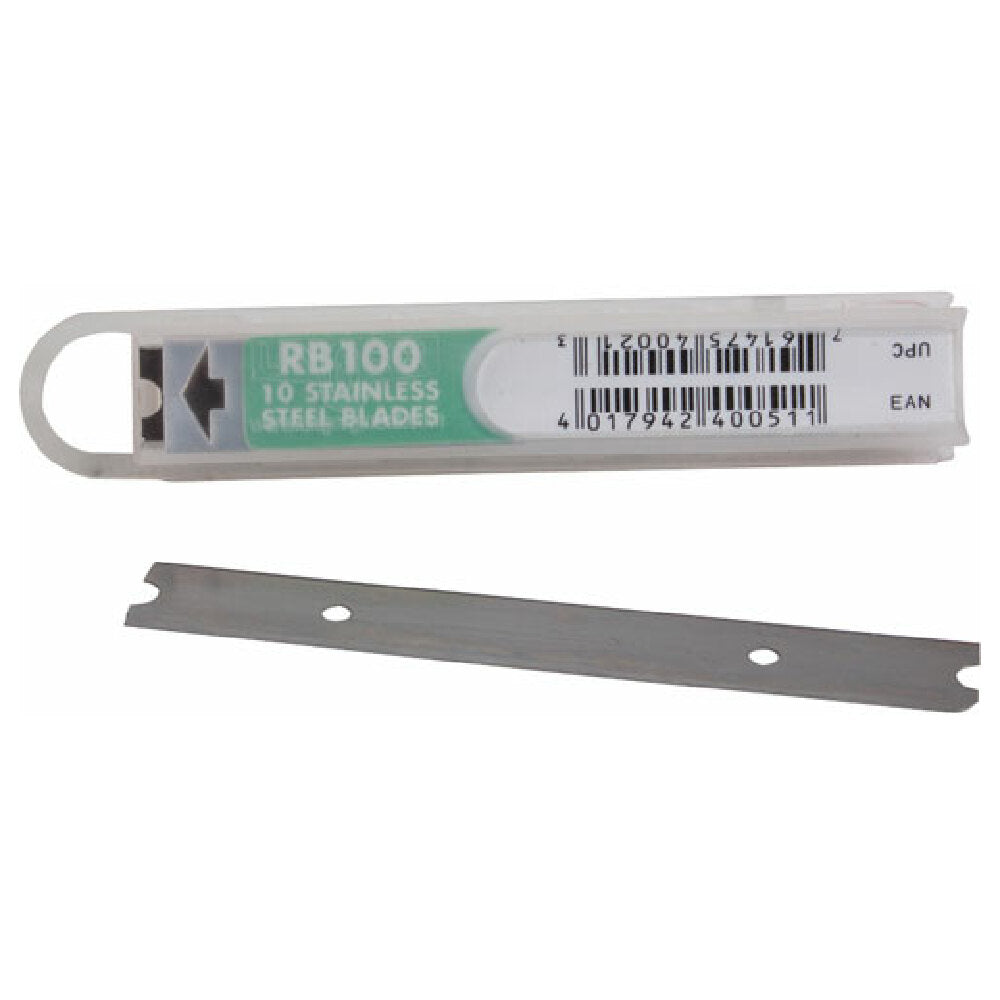 Private Label MVR721553 Scraper Blades 10pk 4" Wide S/s