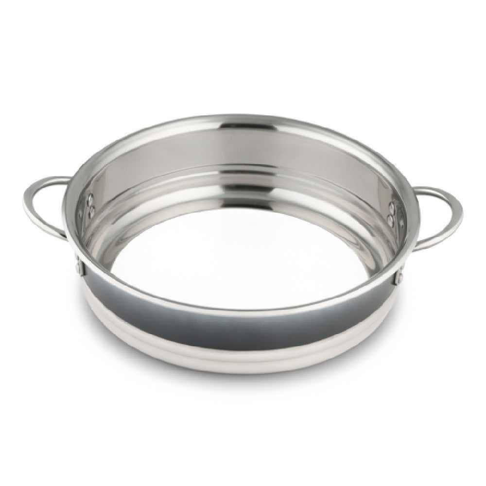 Bon Chef 72001-BL-OM-S Country French Ombre Pot W/Out Cover 11 3/16" Dia. X 2 7/8" Bottomless Shadow Gray