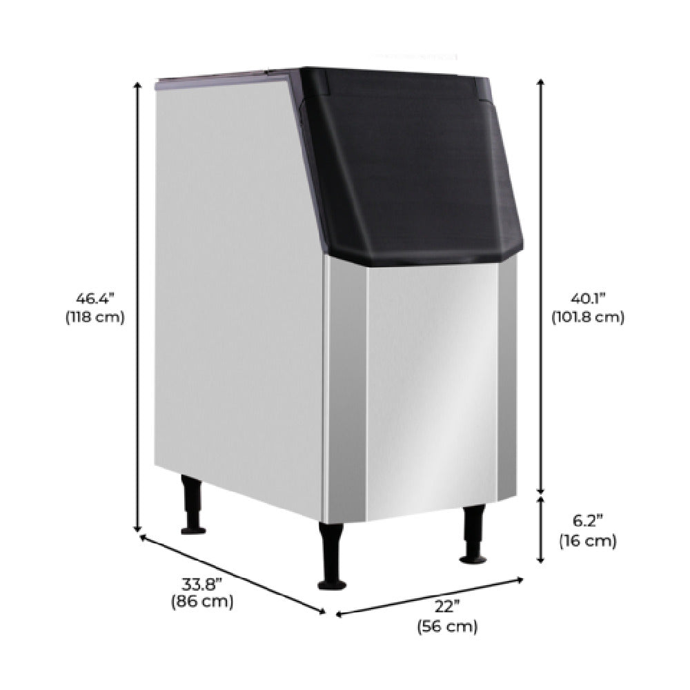 Eurodib USA IB305 - Resolute Ice Systems Ice Bin, 305 Lbs Capacity, Modular