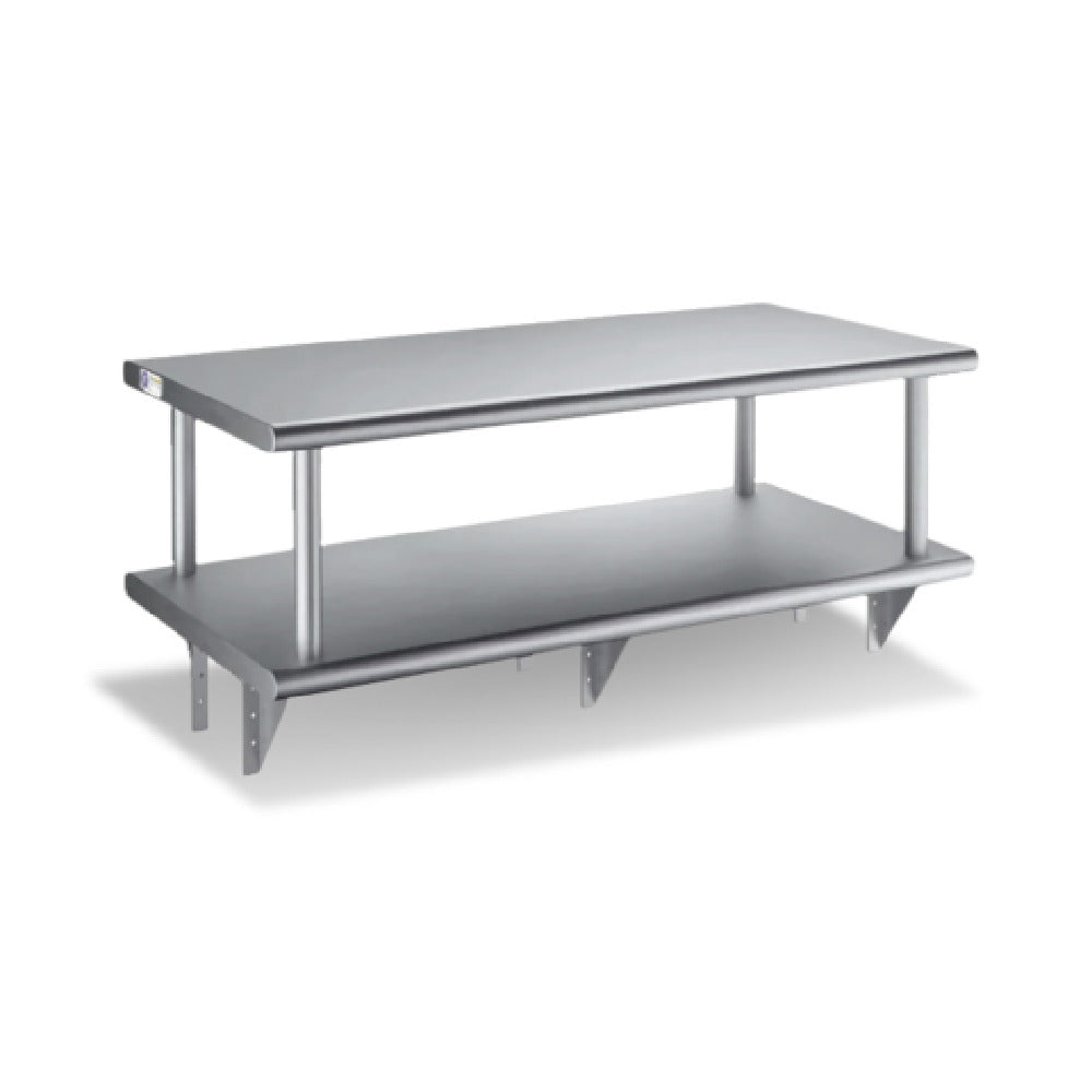 Steel Works Stainless SWPTSD-2472-316 Heavy Duty Pass Thru Shelf With Over Shelf