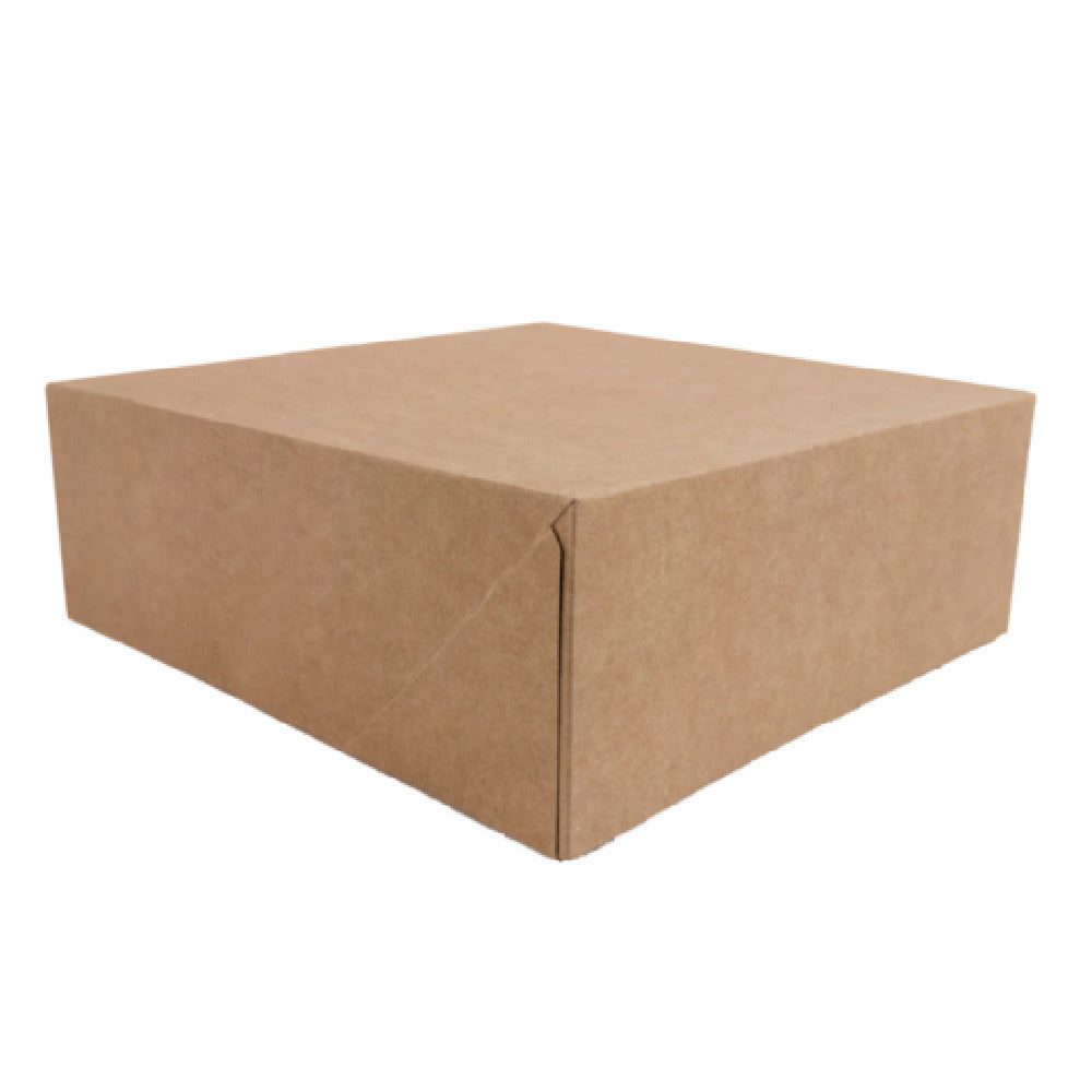 PacknWood 209BP208BR2 - Kraft Pastry Box, 7.87"L X 7.87"W X 3.15"H, (Per Case = 50 Each)