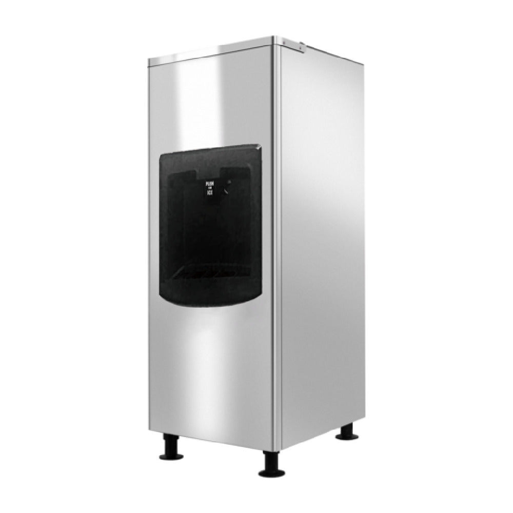Serv-Ware SWBD22-130 - Serv-Ware Ice Bin - 130 Lb Capacity - 22" Wide - Dispenser Bin -Dimensions: 22.05"W X 33.66"D X 53.54"H - Dispenser: Push Button - Exterior Material: Stainless Steel - Interior Material: Food-Grade Polyethylene - Insulation Material: Rigid Polyurethane Foam - R290 Refrigerant - 110v/60/1-ph