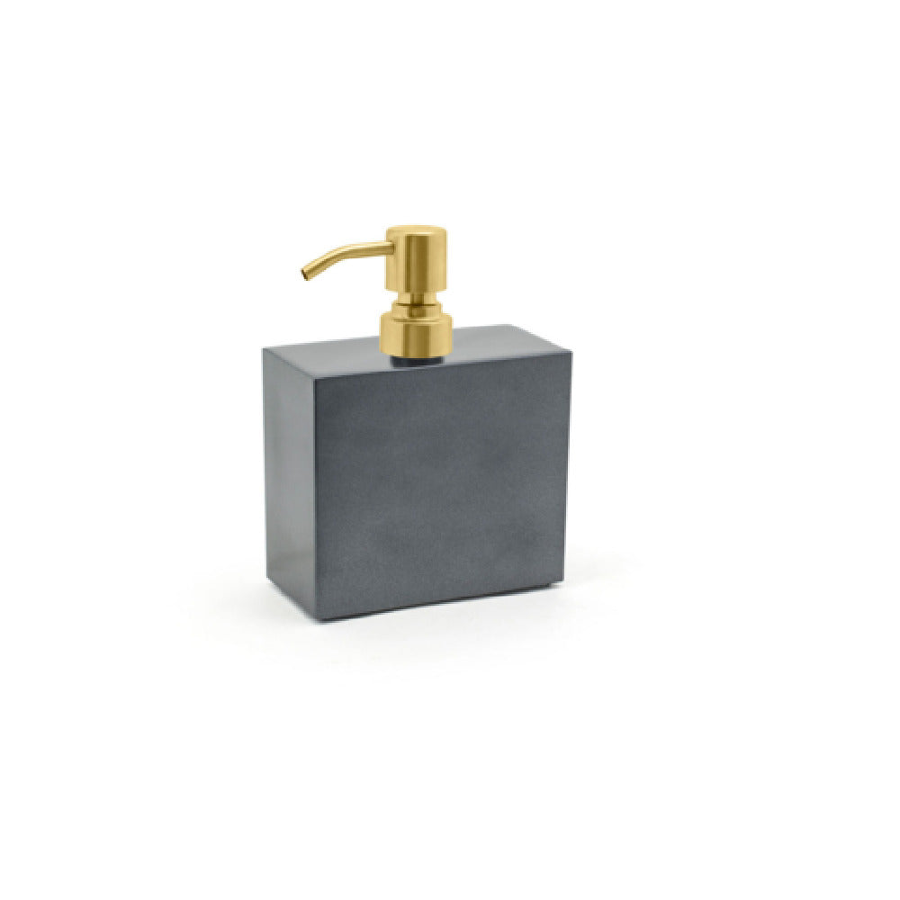 FOH RSP021BKT22 28oz New York Pump Onyx With Matte Brass Top Includes One RSP102GOS22 Stainless Pump Top Matte Brass