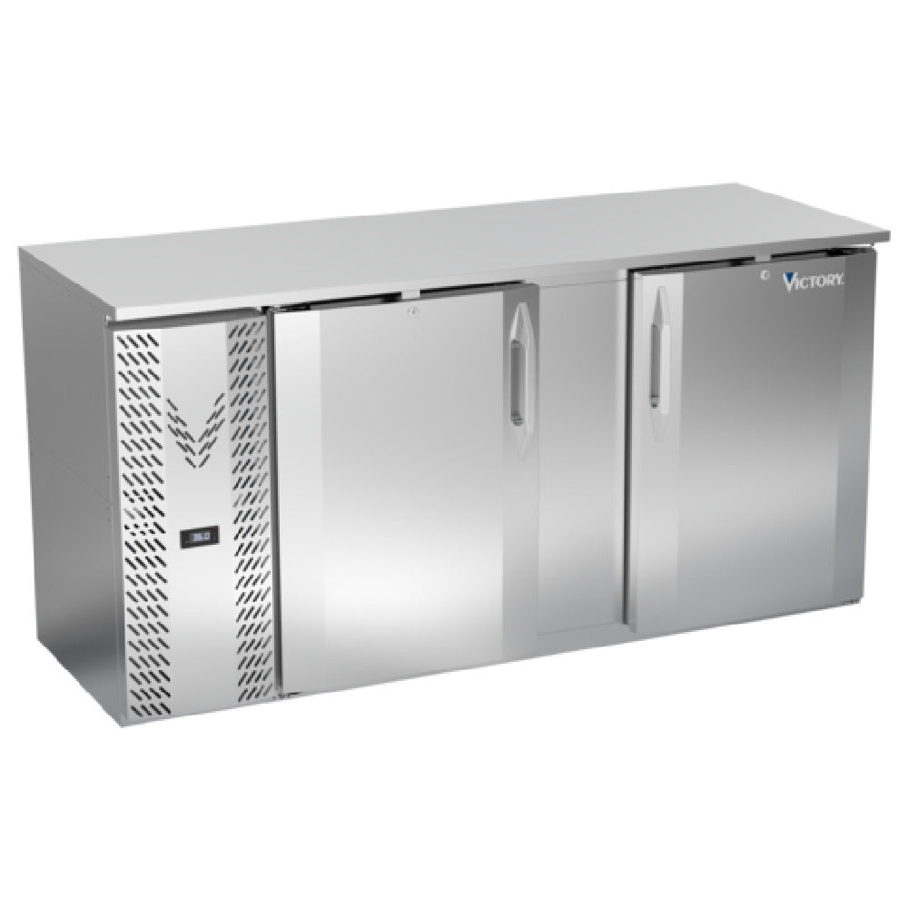 Victory VBBN68HC-F-S - Back Bar Refrigerator, Food Rated, Two-section