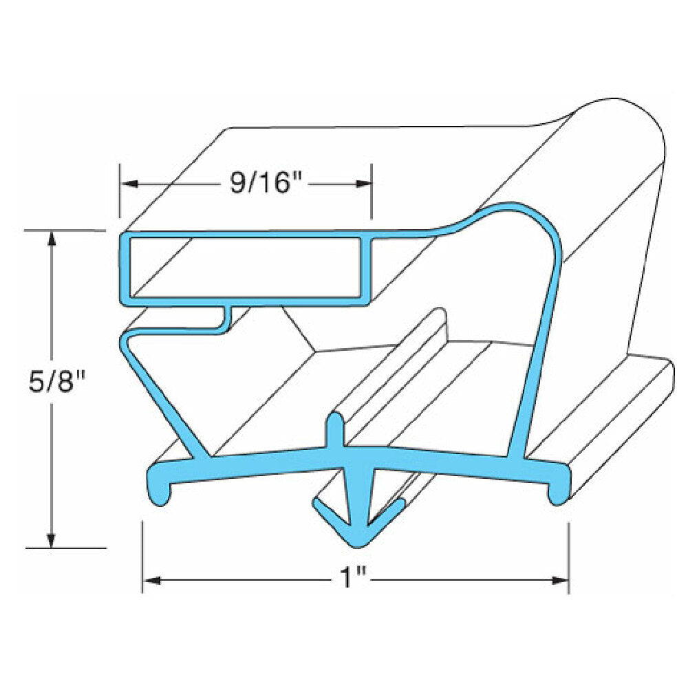 Beverage Air BEV712-012D-05 Drawer Gasket 7" X 28 13/16"