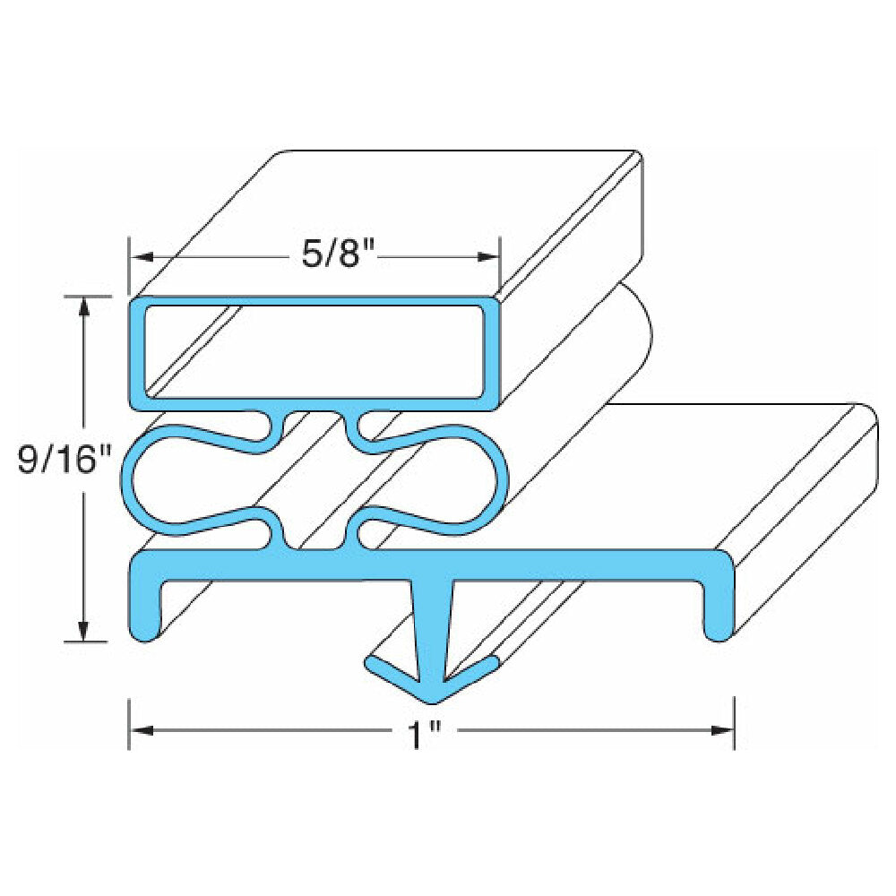 Kolpak 22615-1075 Door Gasket 38 1/16" X 78 1/2"