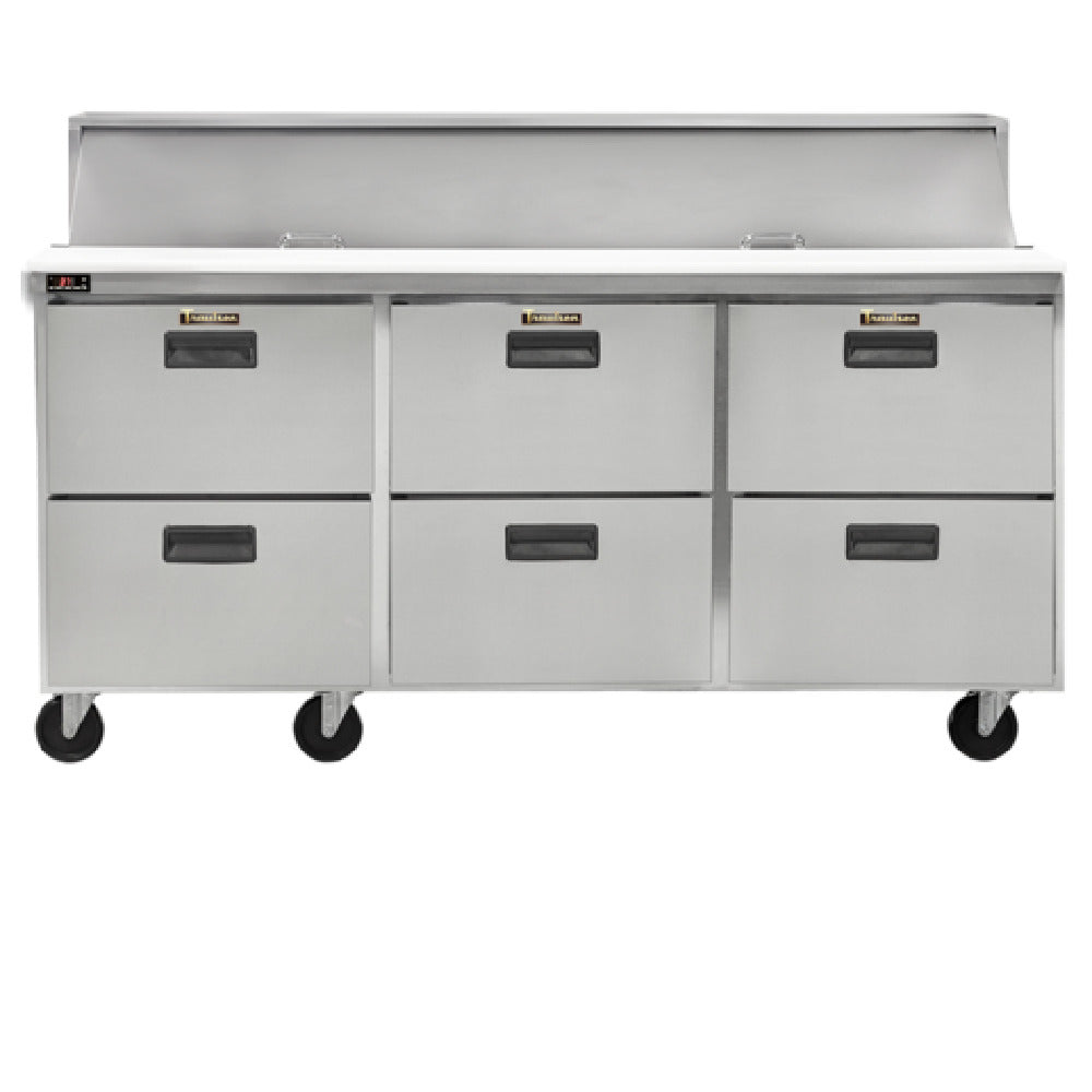 Traulsen CLPT-7230-DW - Dealer's Choice CLPT Series Mega Top Prep Table Refrigerator