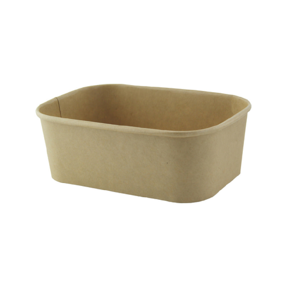 PacknWood 210PCREC750 - Container, Rectangular Kraft Meal Box With Lamination, 24oz 6.8 X 4.8 X 2.2in