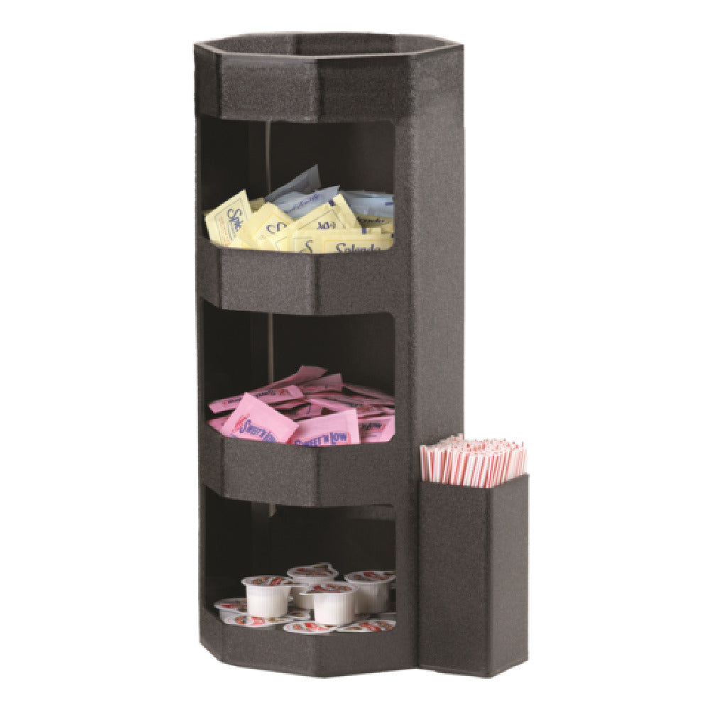 Service Ideas OCH7715C Service Ideas Coffee Condiment Caddies Octagon Black
