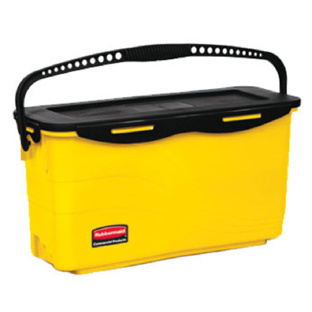 Rubbermaid FGQ95088YEL - Microfiber Disinfecting Bucket, Holds Up To (20) 18" Microfiber Wet Pads