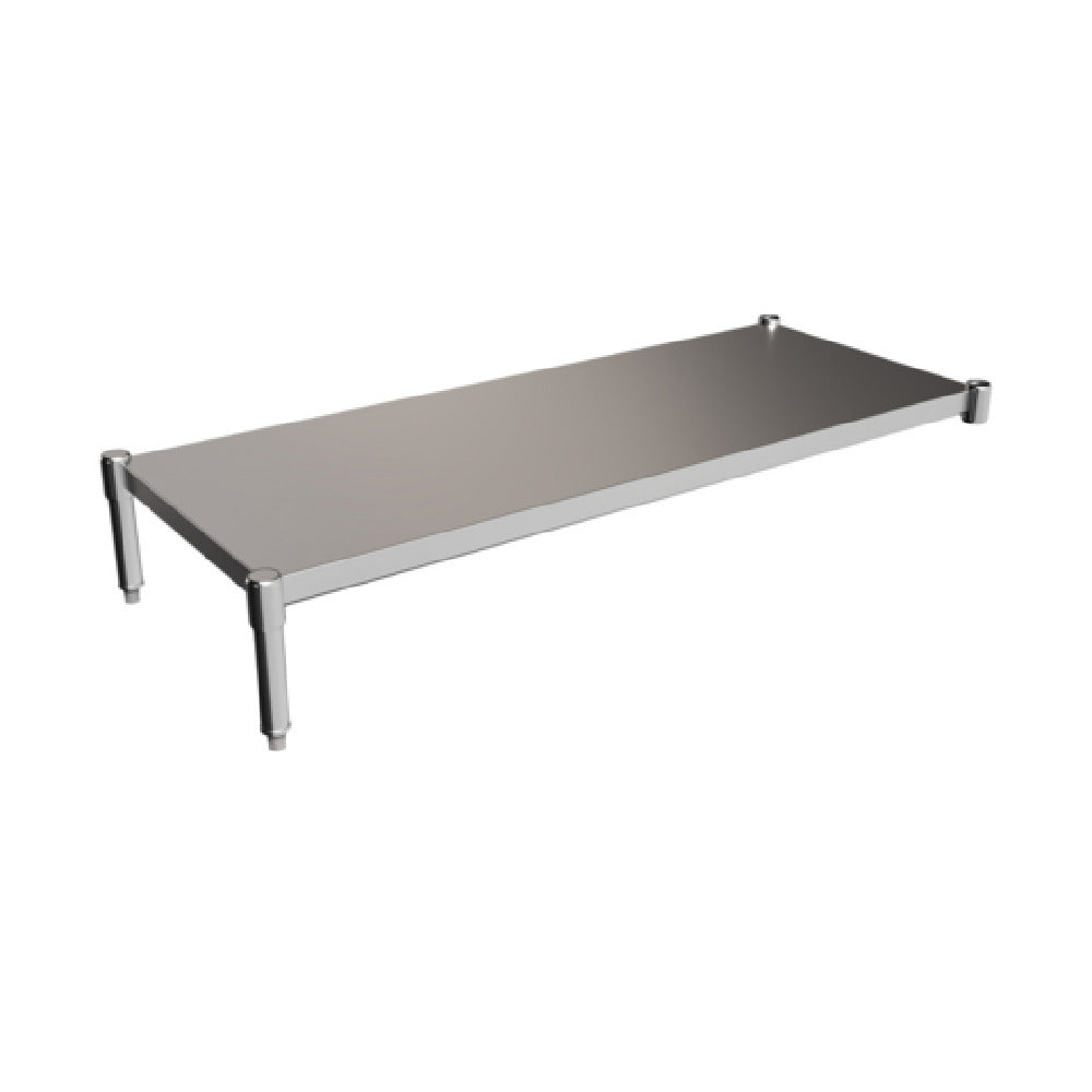 BK Resources DTS-60 - Dish Table UnderShelf, 60"W X 23-5/16"D X 10-11/16"H, 18/304 Stainless Steel Construction