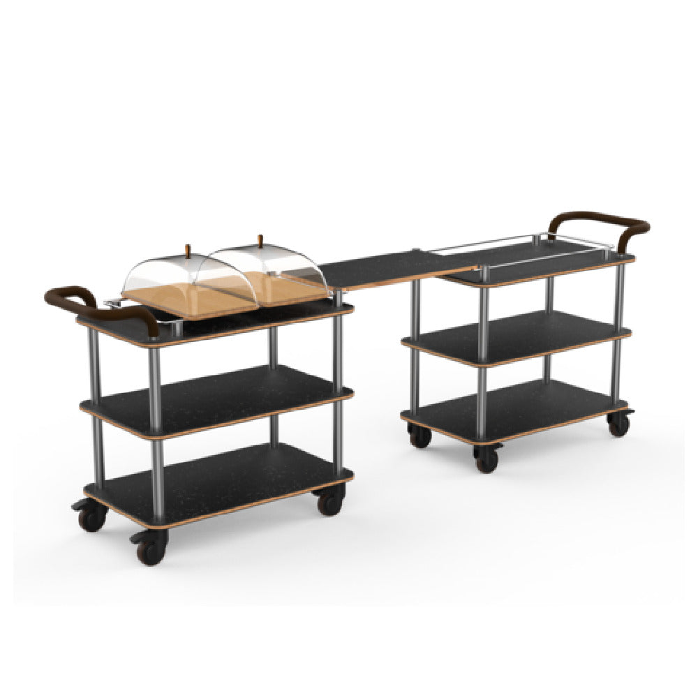 Steelite MGCRNX25MSXX Mogogo Roll'n Mini Coffee Break Station Nero Marquina Marble Shelves