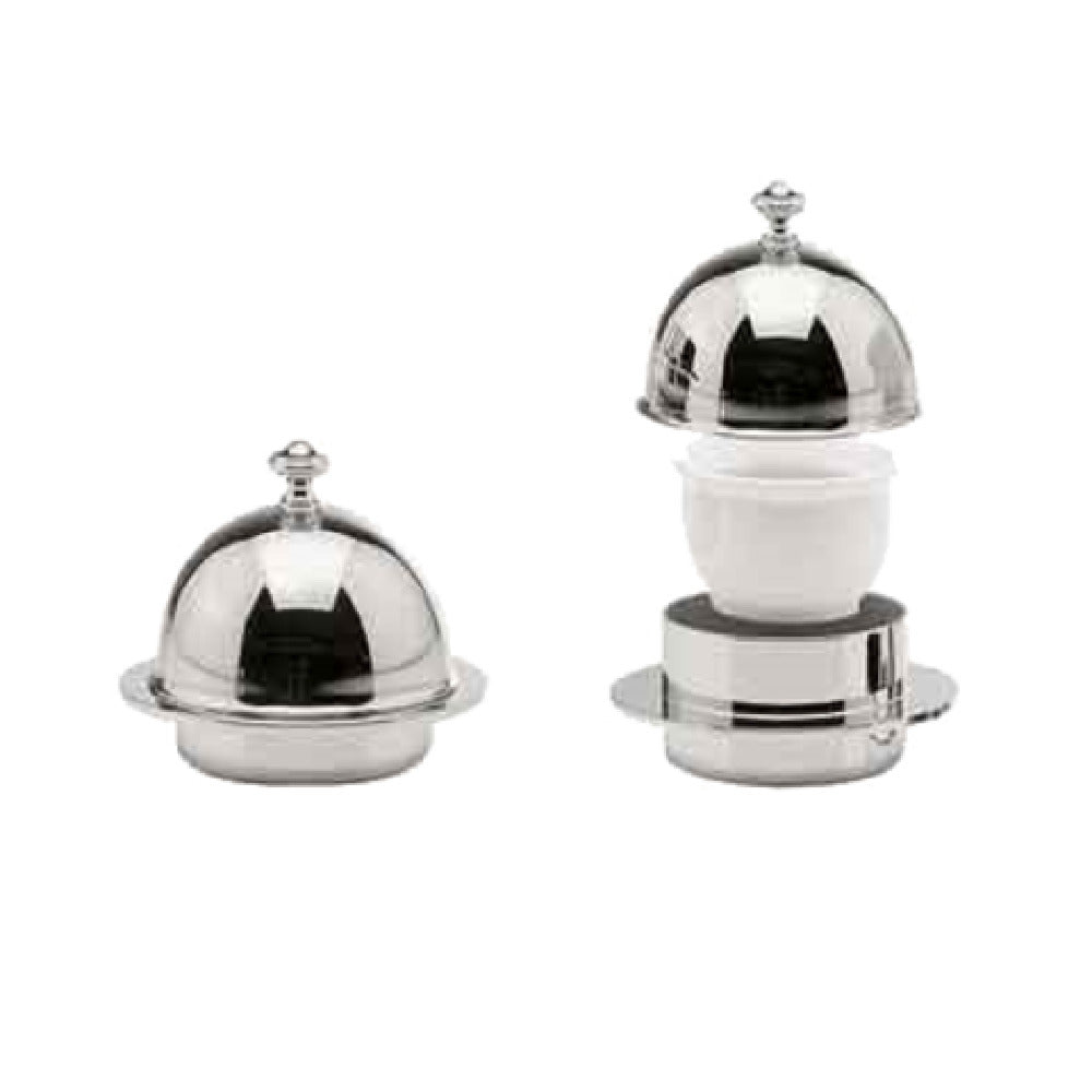 Bauscher Hepp 13.2218.0000 - Butter Dish, Outer: 3-1/2" Dia. (89mm) X 3-1/8"H (79mm)