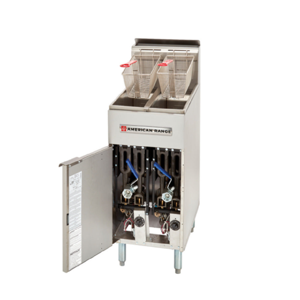 American Range AF-25/25_NAT - Fryer Floor Model, Gas, (2) Half Size