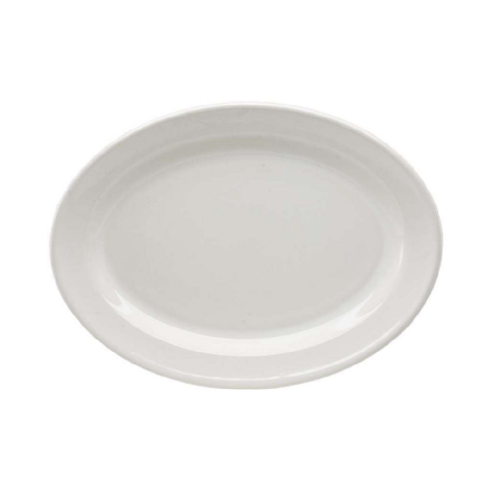 Arc Cardinal FP846 Santa Anita Glacial Oval Platter 10-5/8"L