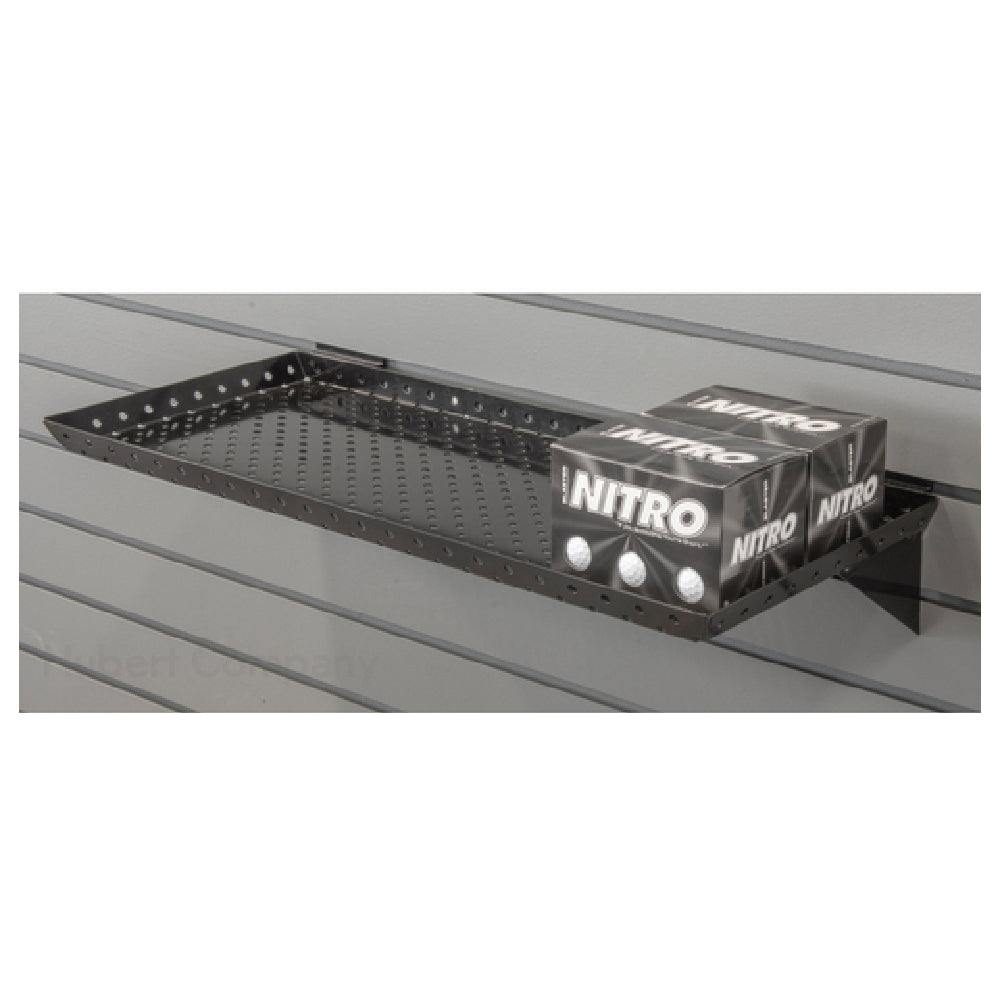 Hubert 80323 - Slatwall Shelf, 24", Perforated
