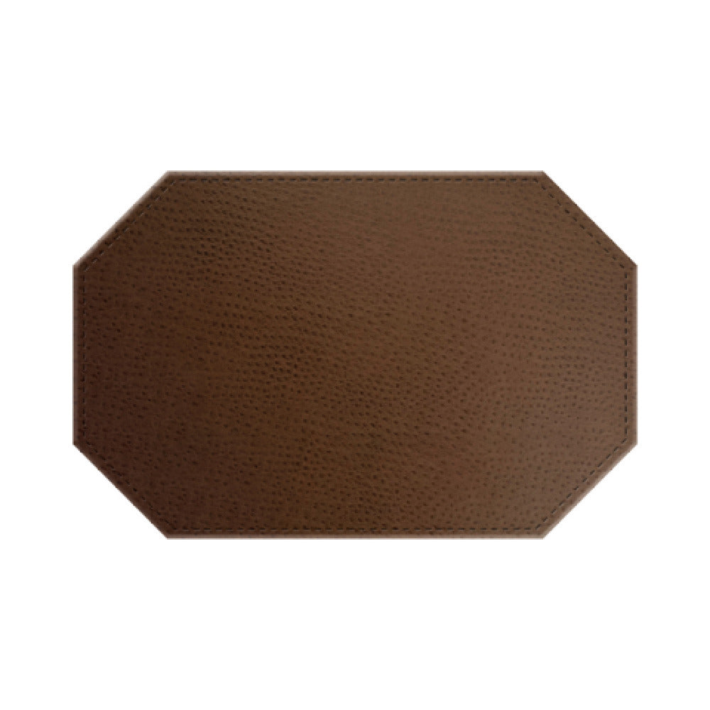 Risch TABLEMATOCT-CH 17X11 Chesterfield Ostrich Texture Faux-leather Table Mat (specify Color)