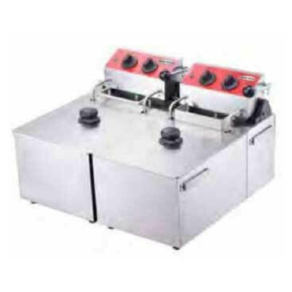 Serv-Ware EF-06L-2 - Serv-Ware - Electric Cooking - Counter Top Fryer Double Tank