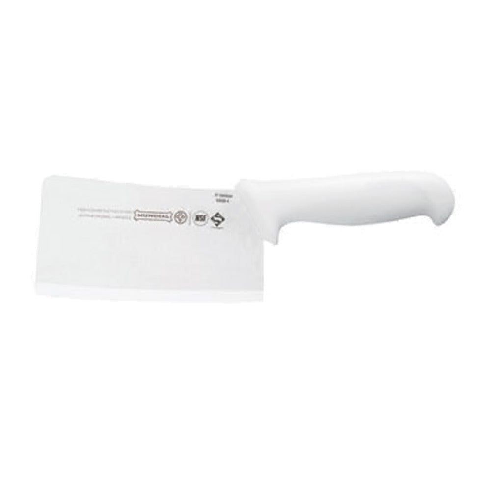 Mundial W5550-6 - Cleaver, 6" X 3", Molded White Polypropylene Sanitized Handle